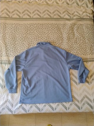 Camiseta polo manga larga azul
