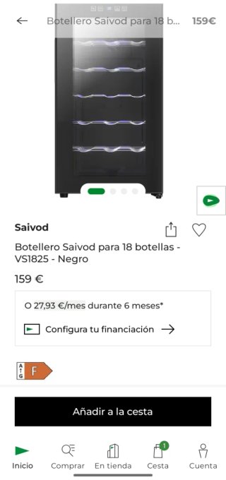 Vinoteca Botellero 18 botellas