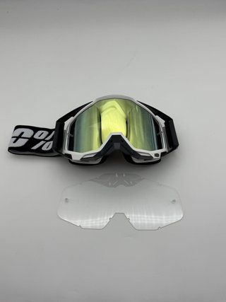Gafas 100% Negra Blanca 18