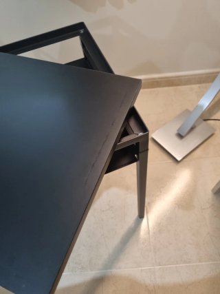 Mesa auxiliar negra ikea