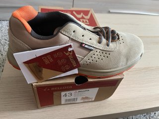 Zapatos seguridad Bellota beige/naranja T43