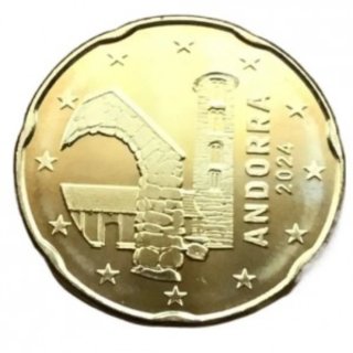 Moneda 20 céntimos Andorra 2024