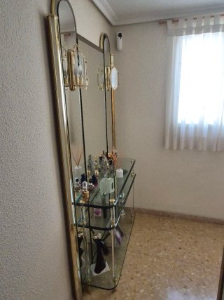 Mueble recibidor clásico espejo 2x1.2m