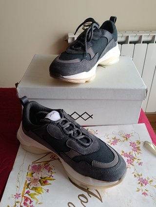 Mim BEL-AIR Piel Gris Talla 39