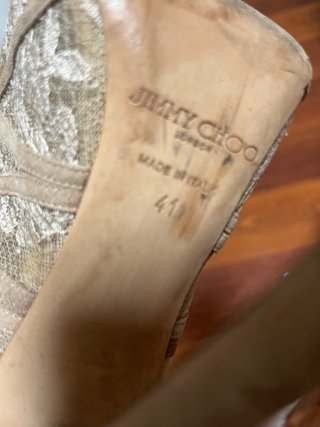 Botines Jimmy Choo Beige Encaje