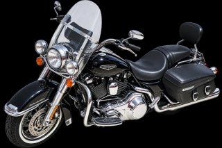 Harley Davidson Road King Negra