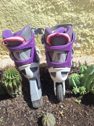 Patines en línea Oxelo morados y grises