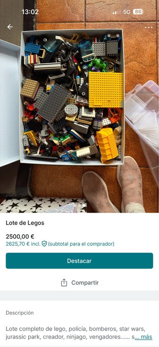 Lote de LEGOs: Ninjago, Star Wars y más