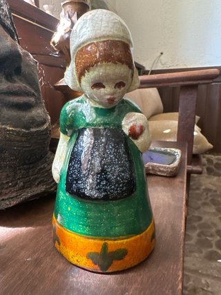 Pareja Cerámica Niños Holandeses Años 60