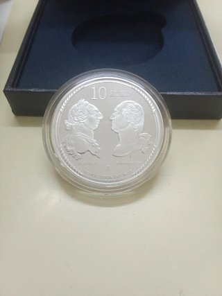 Moneda 10€ plata 2025 Independencia EEUU