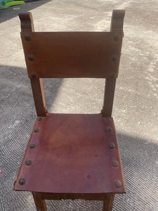 Sillas Castellanas Madera y Cuero