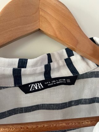Camisa Zara Rayas Talla L