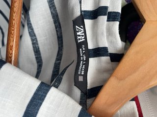 Camisa Zara Rayas Talla L