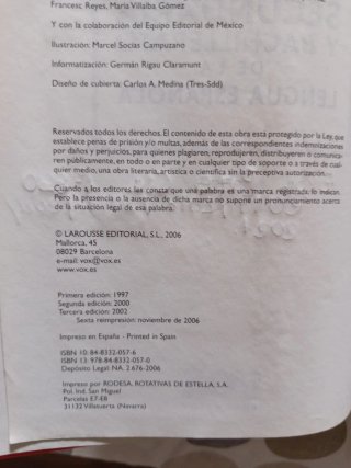 Diccionario Lengua Española Secundaria