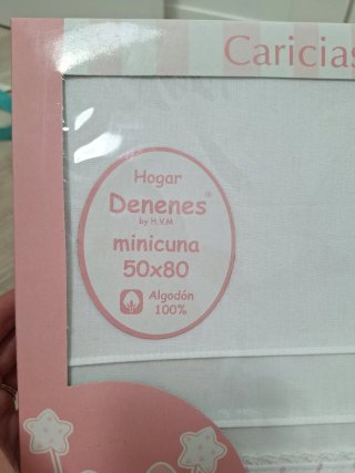 Juego Sábanas Minicuna Denenes 50x80 Algodón