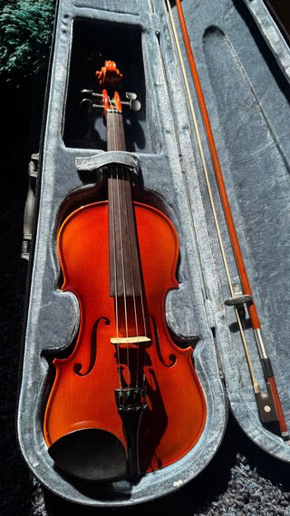 Violín3/4 STAGG con funda y resina Hidersine