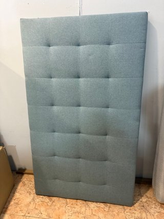 Cabezal tapizado 150cm azul