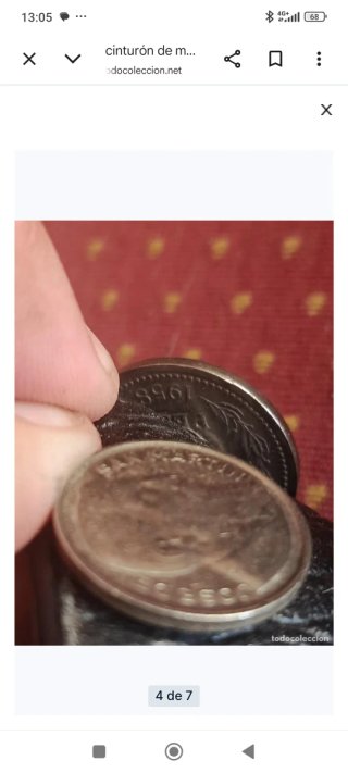 Cinturón de monedas argentino años 50