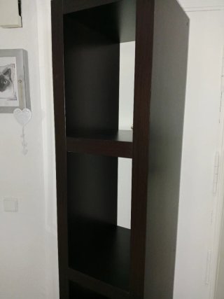 Estantería Librería Negra Ikea Madera Lack