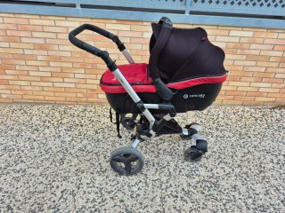 Trío Concord Neo Rojo - Silla + Capazo + Maxicosi