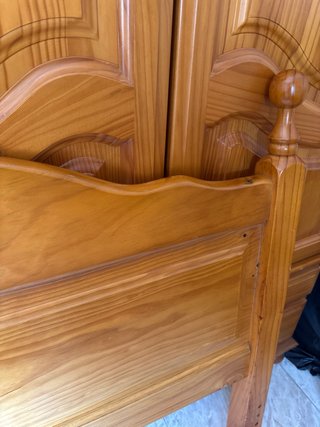 Cabecero de madera rústico
