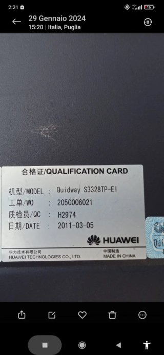 Switch Huawei Quidway S3328TP-EI Layer 3