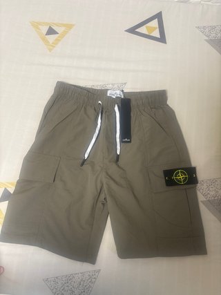 Stone Island Pantalones Cortos Verde Oliva
