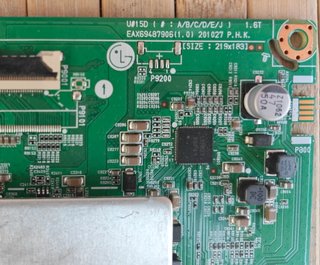 Placas LG TV, extraídas de TV con display roto