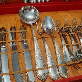 Set di posate Alpaca Argento 51 Pezzi
