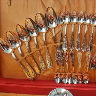 Set di posate Alpaca Argento 51 Pezzi