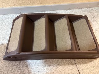 Escalera plegable para mascotas PawHut 4 peldaños
