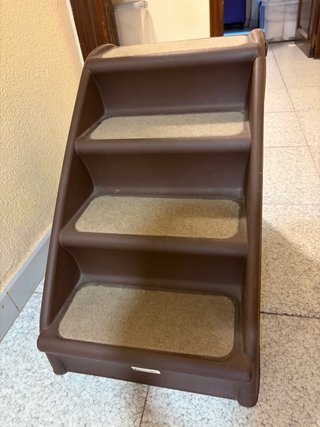 Escalera plegable para mascotas PawHut 4 peldaños