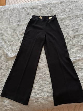 Pantalón Palazzo Zara Negro