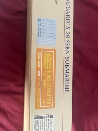 Maqueta Submarino Vanguard 1/350 Bronco