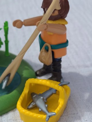 Lote 45. Playmobil Pescador en charca