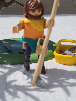 Lote 45. Playmobil Pescador en charca