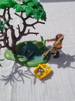 Lote 45. Playmobil Pescador en charca