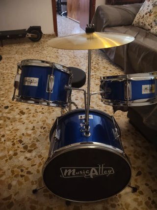 Batería Junior Music Alley Azul nueva