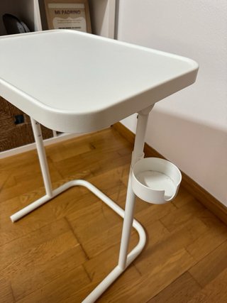 Mesa auxiliar plegable IKEA blanca