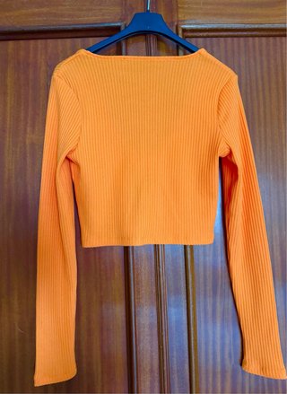 Cárdigan naranja