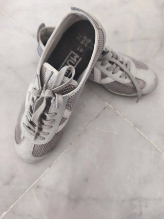 Zapatillas deportivas Munich mujer plateadas