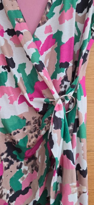 Vestido estampado corto