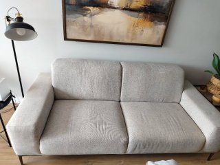 Sofá Maisons du Monde Tokyo 2/3 plazas gris claro