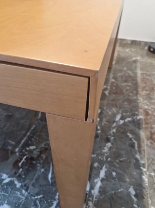 Mesa de comedor extensible de madera