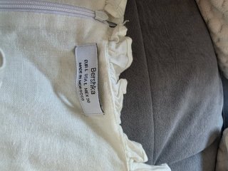 Vestido de verano Bershka blanco