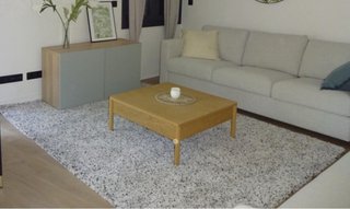 Alfombra grande Ikea Vindrun gris