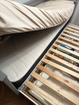 IKEA HEMNES cama doble + 3 cajones + 2 colchones