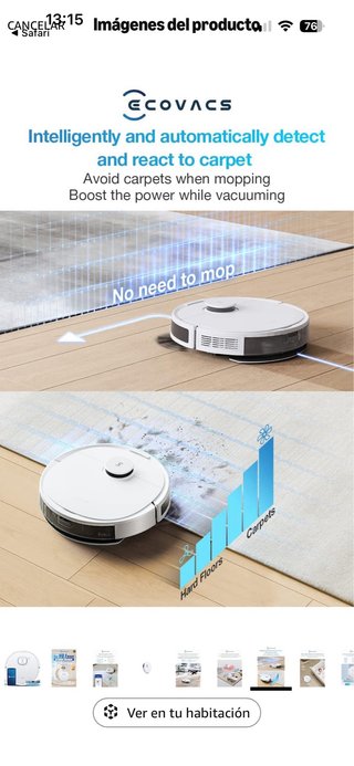 ECOVACS DEEBOT N8 - Robot Aspirador y Fregasuelos