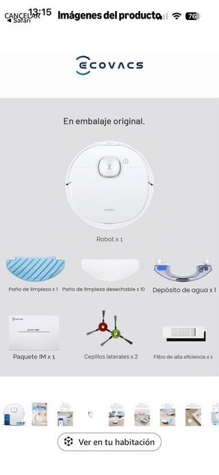 ECOVACS DEEBOT N8 - Robot Aspirador y Fregasuelos