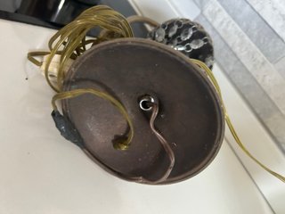 Lampada da comodino in metallo e vetro